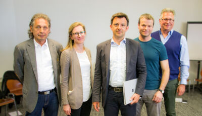 Der Landesstellenleiter des Sozialministeriumservice Vorarlberg zu Besuch bei "dafür"